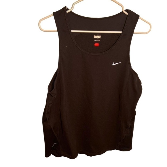 Nike Fit Dry Boxy Athletic Tank Top Black - Picture 1 of 11